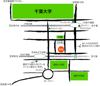 中央介護福祉専門学校　周辺地図